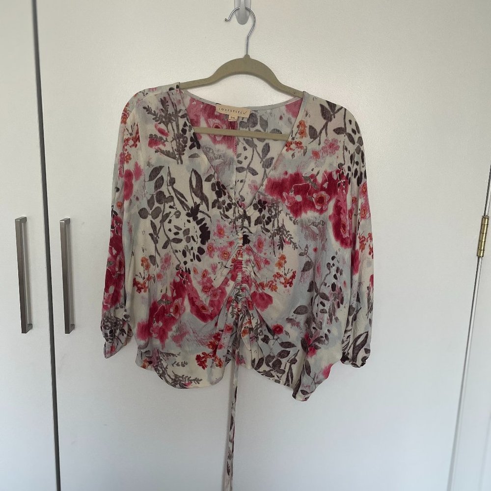 Lovestich Floral Boho Blouse